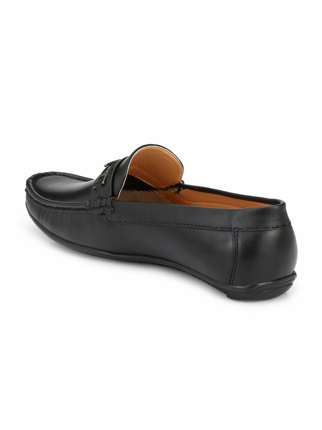Guava Men's Black Casual Slip On Driving Loafers (GV15JA568)