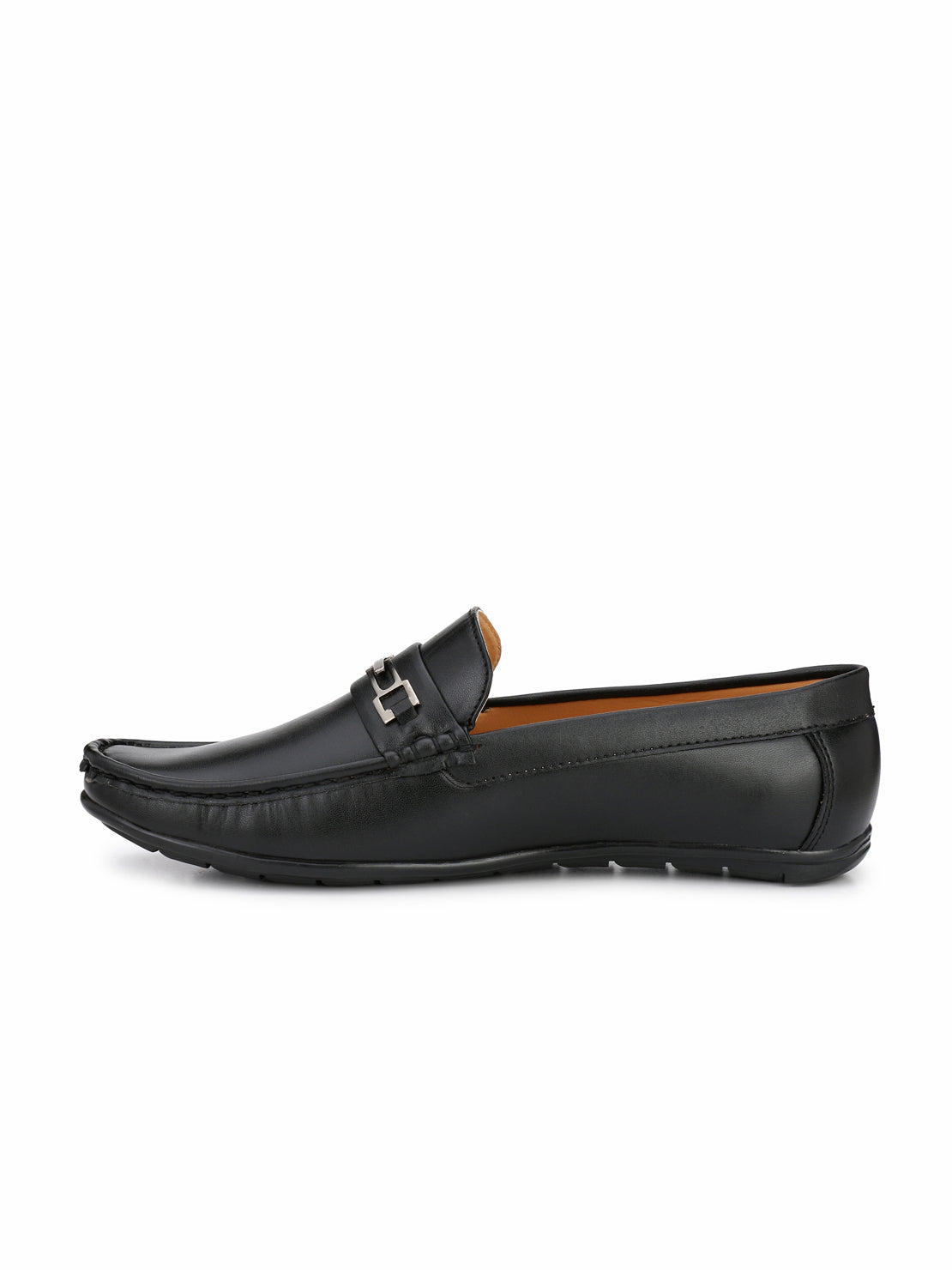 Guava Men's Black Casual Slip On Driving Loafers (GV15JA568)