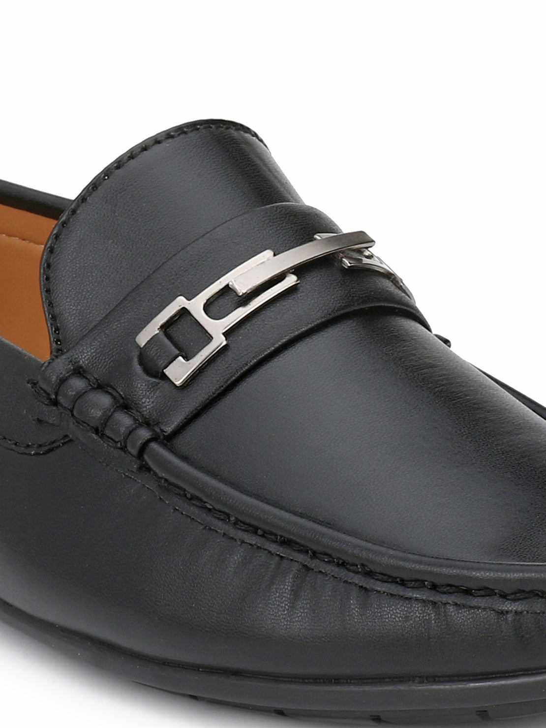 Guava Men's Black Casual Slip On Driving Loafers (GV15JA568)