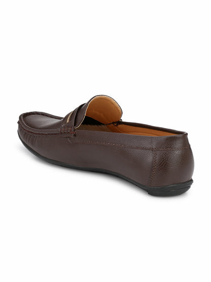 Guava Men's Brown Casual Slip On Driving Loafers (GV15JA570)