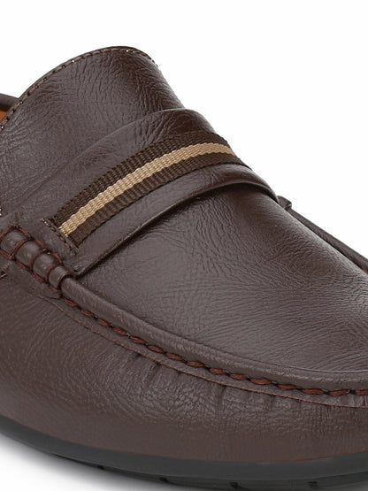 Guava Men's Brown Casual Slip On Driving Loafers (GV15JA570)