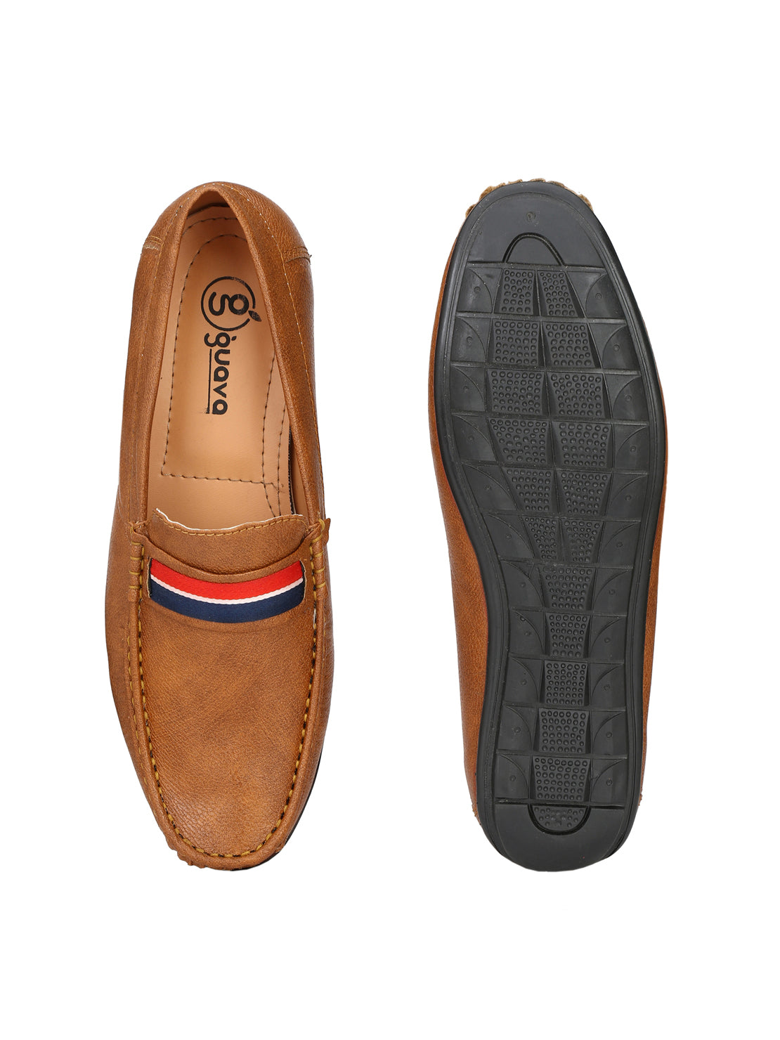 Guava Men's Tan Casual Slip On Driving Loafers (GV15JA571)