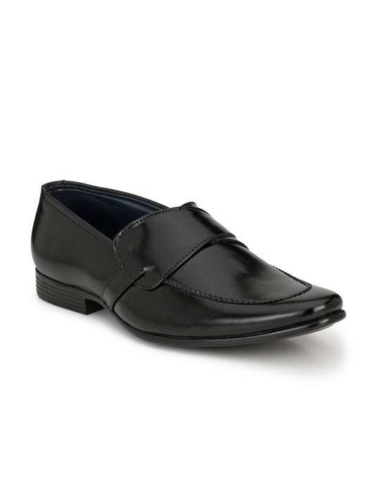 Guava Men's Black Slip On Semi Formal Shoes (GV15JA574)