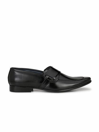 Guava Men's Black Slip On Semi Formal Shoes (GV15JA574)