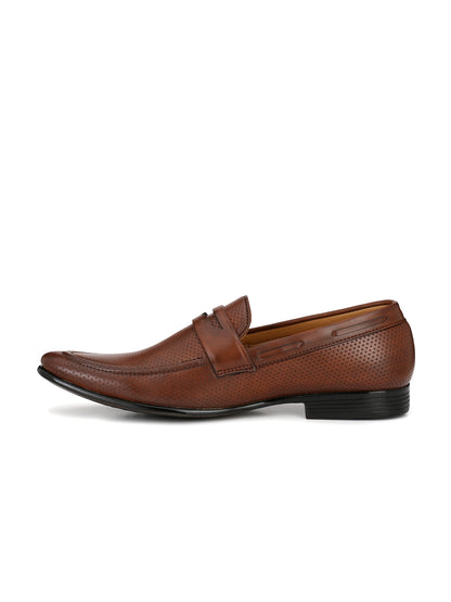 Guava Men's Brown Penny Slip On Formal Shoes (GV15JA577)