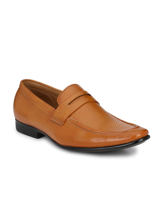 Guava Men's Beige Penny Slip On Formal Shoes (GV15JA579)