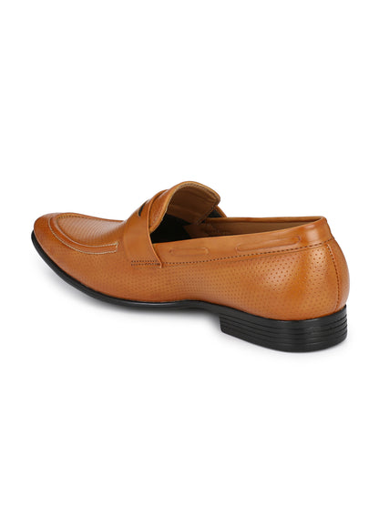 Guava Men's Beige Penny Slip On Formal Shoes (GV15JA579)
