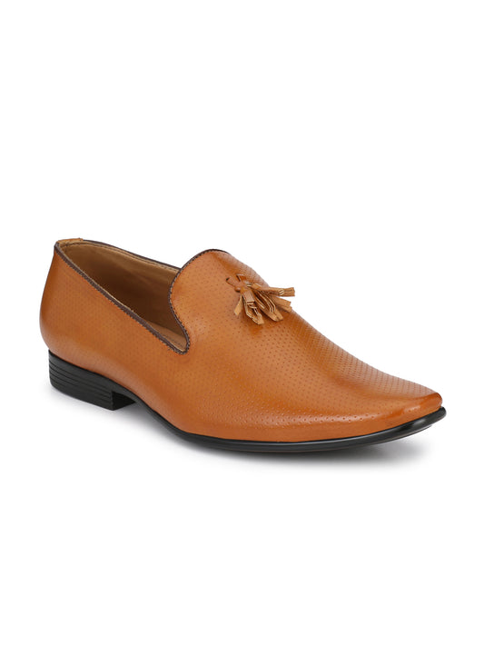 Guava Men's Brown Tassel Slip On Semi Formal Shoes (GV15JA582)