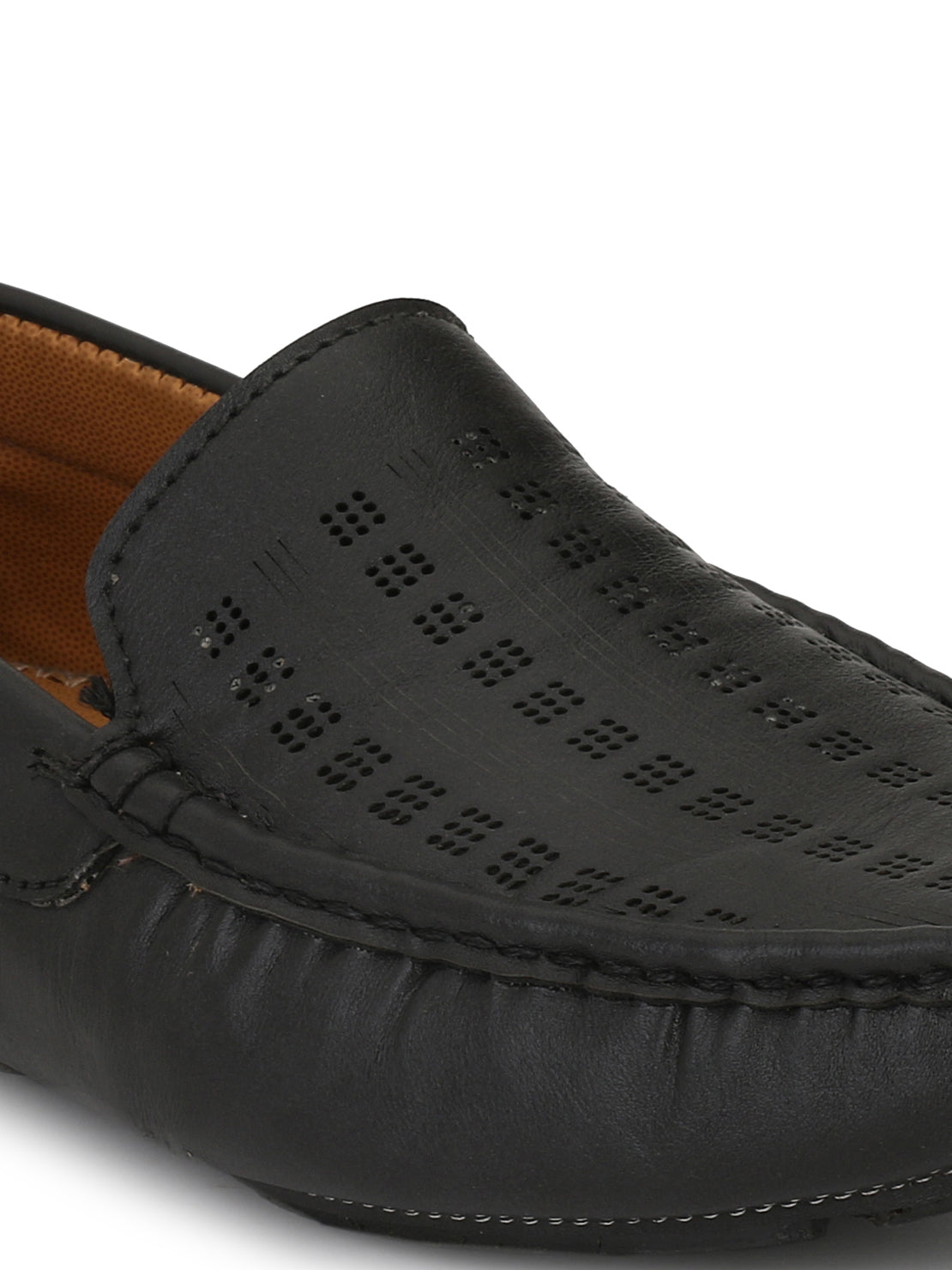 Guava Men's Black Casual Slip On Driving Loafers (GV15JA605)