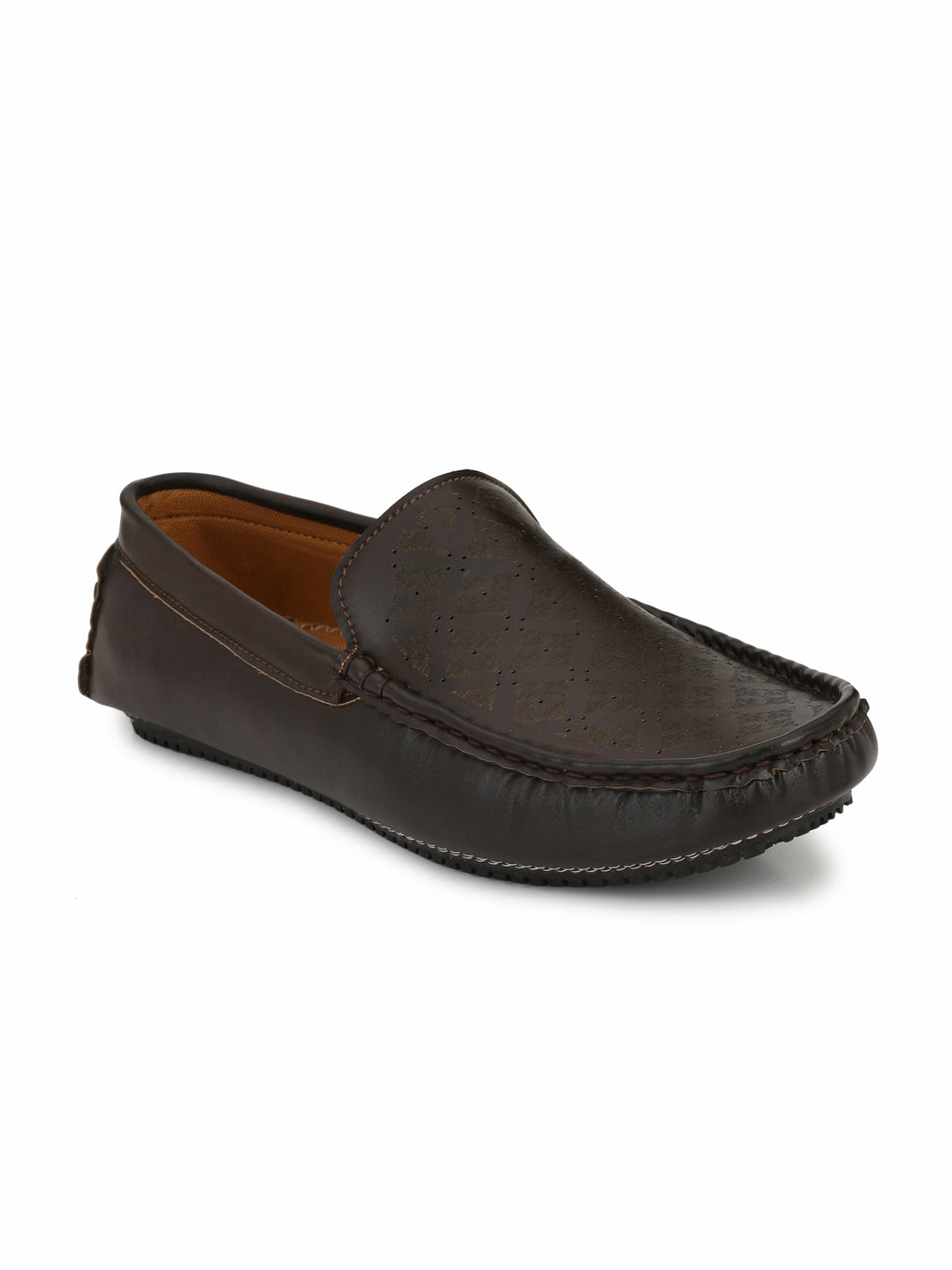 Guava Men's Brown Casual Slip On Driving Loafers (GV15JA607)