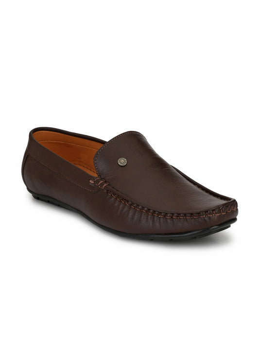 Guava Men's Brown Casual Slip On Driving Loafers (GV15JA611)