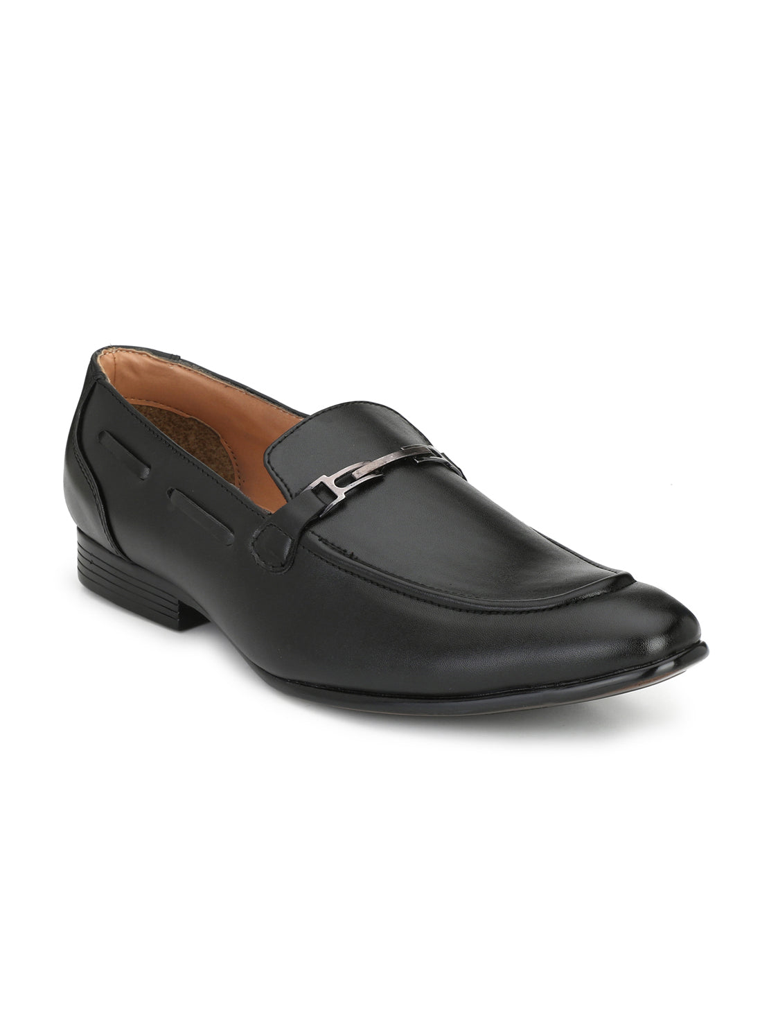 Guava Men's Black Penny Slip On Formal Shoes (GV15JA623)