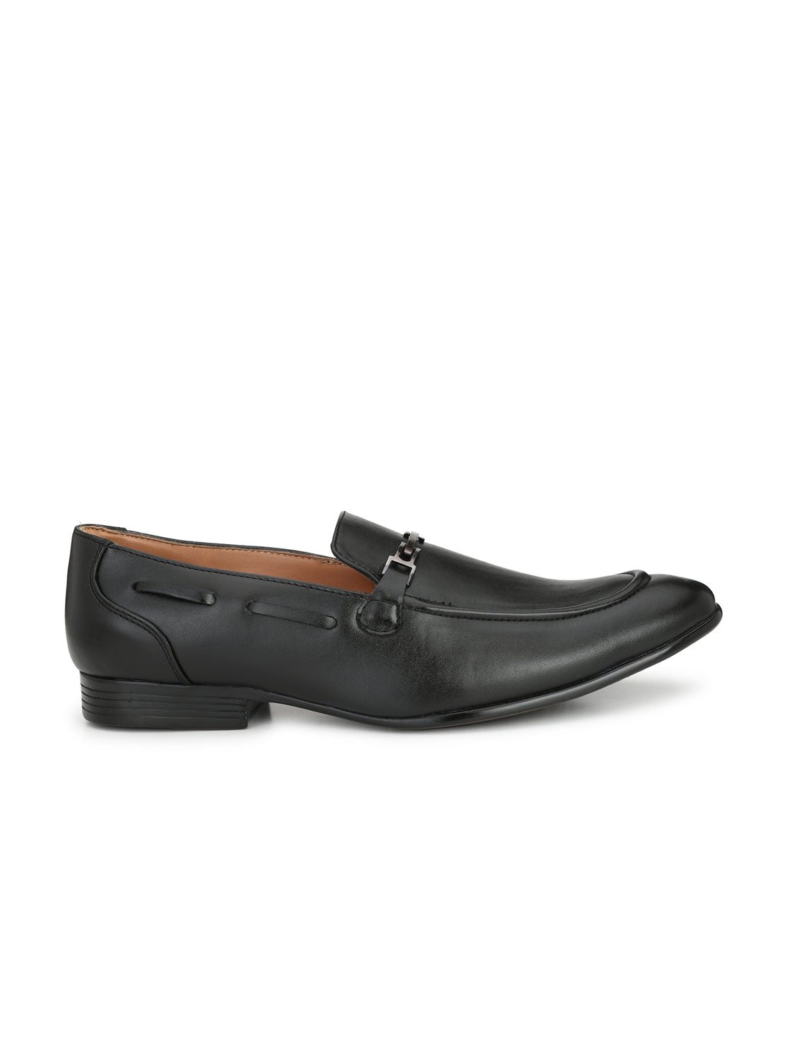 Guava Men's Black Penny Slip On Formal Shoes (GV15JA623)