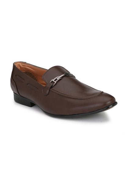 Guava Men's Brown Penny Slip On Formal Shoes (GV15JA624)