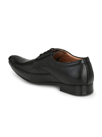 Guava Men's Black Derby Lace Up Formal Shoes (GV15JA626)