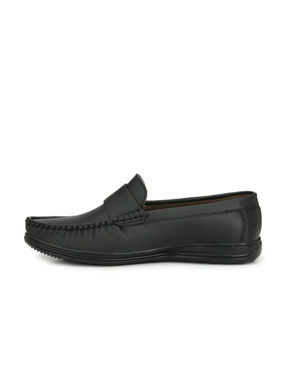 Guava Men's Black Stylish Slip On Driving Loafers (GV15JA640)