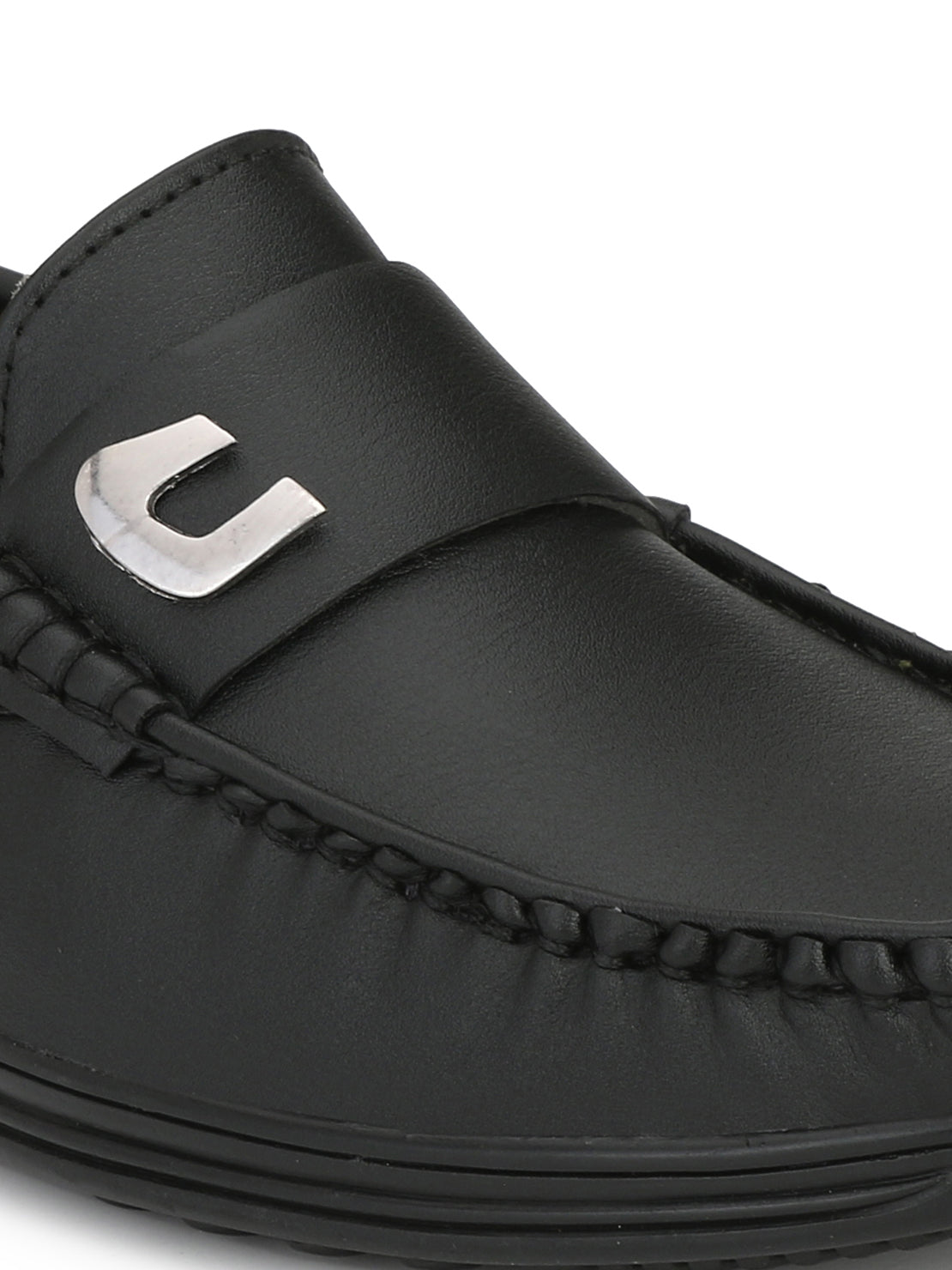 Guava Men's Black Stylish Slip On Driving Loafers (GV15JA640)