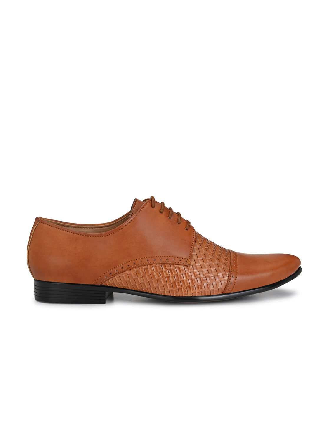 Guava Men's Tan Derby Lace Up Formal Shoes (GV15JA662)