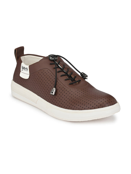 Guava Men's Tan Casual Stylo Lace Up Sneaker (GV15JA665)