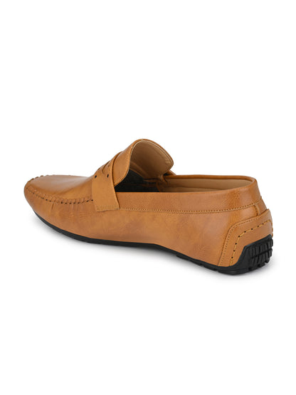 Guava Men's Tan Stylish Slip On Driving Loafers (GV15JA667)