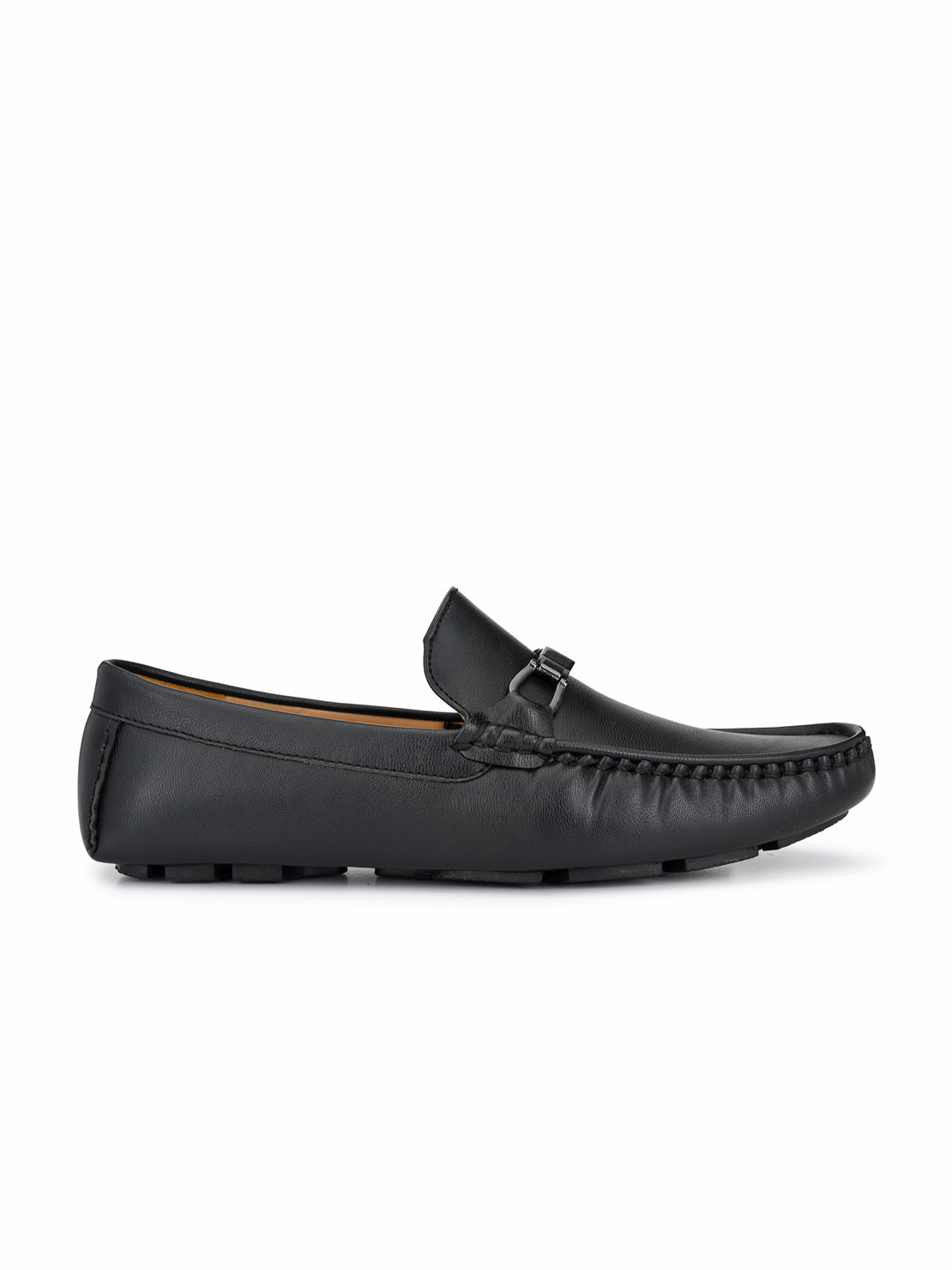 Guava Men's Black Stylish Slip On Driving Loafers (GV15JA669)