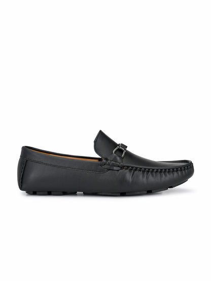 Guava Men's Black Stylish Slip On Driving Loafers (GV15JA669)