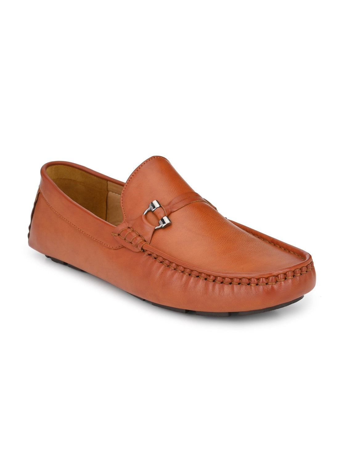 Guava Men's Tan Stylish Slip On Driving Loafers (GV15JA670)