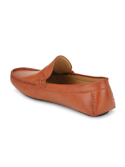 Guava Men's Tan Stylish Slip On Driving Loafers (GV15JA670)