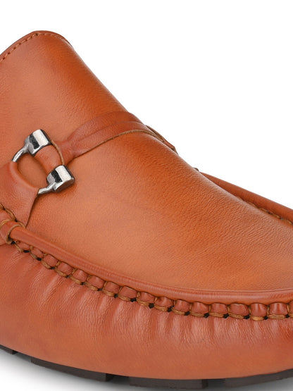 Guava Men's Tan Stylish Slip On Driving Loafers (GV15JA670)
