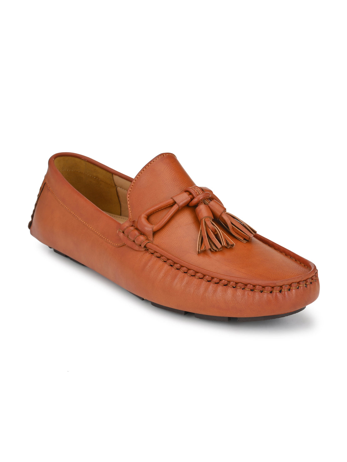 Guava Men's Tan Stylish Slip On Driving Loafers (GV15JA673)