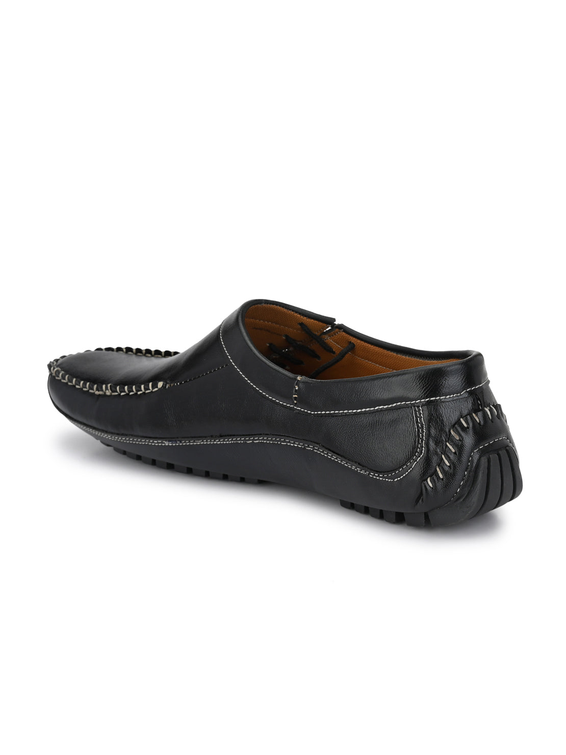 Guava Men's Black Stylish Slip On Driving Loafers (GV15JA677)