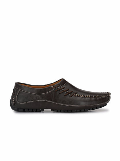 Guava Men's Brown Stylish Slip On Driving Loafers (GV15JA678)
