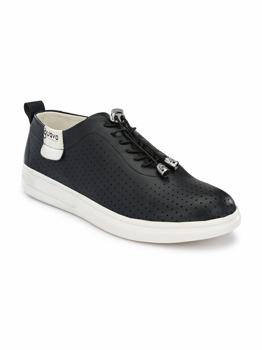 Guava Men's Black Casual Stylo Lace Up Sneaker (GV15JA681)