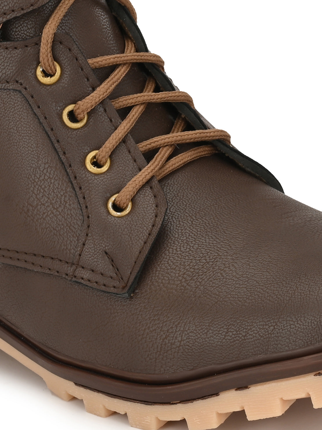 Guava Men's Chocolate Plain derby Boots (GV15JA685)