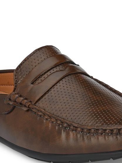 Guava Men's Brown Casual Mule Slip On Loafers (GV15JA727)