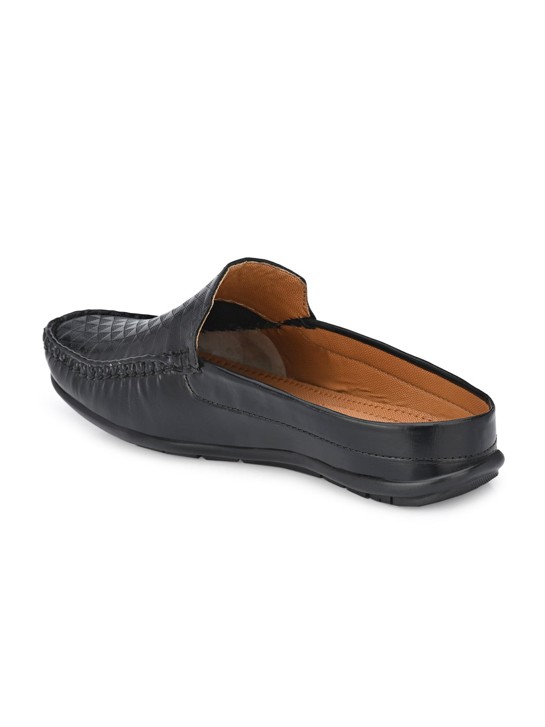 Guava Men's Black Casual Mule Slip On Loafers (GV15JA729)