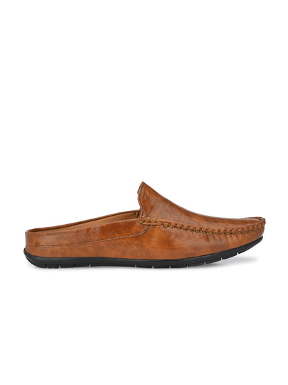 Guava Men's Tan Casual Mule Slip On Loafers (GV15JA731)