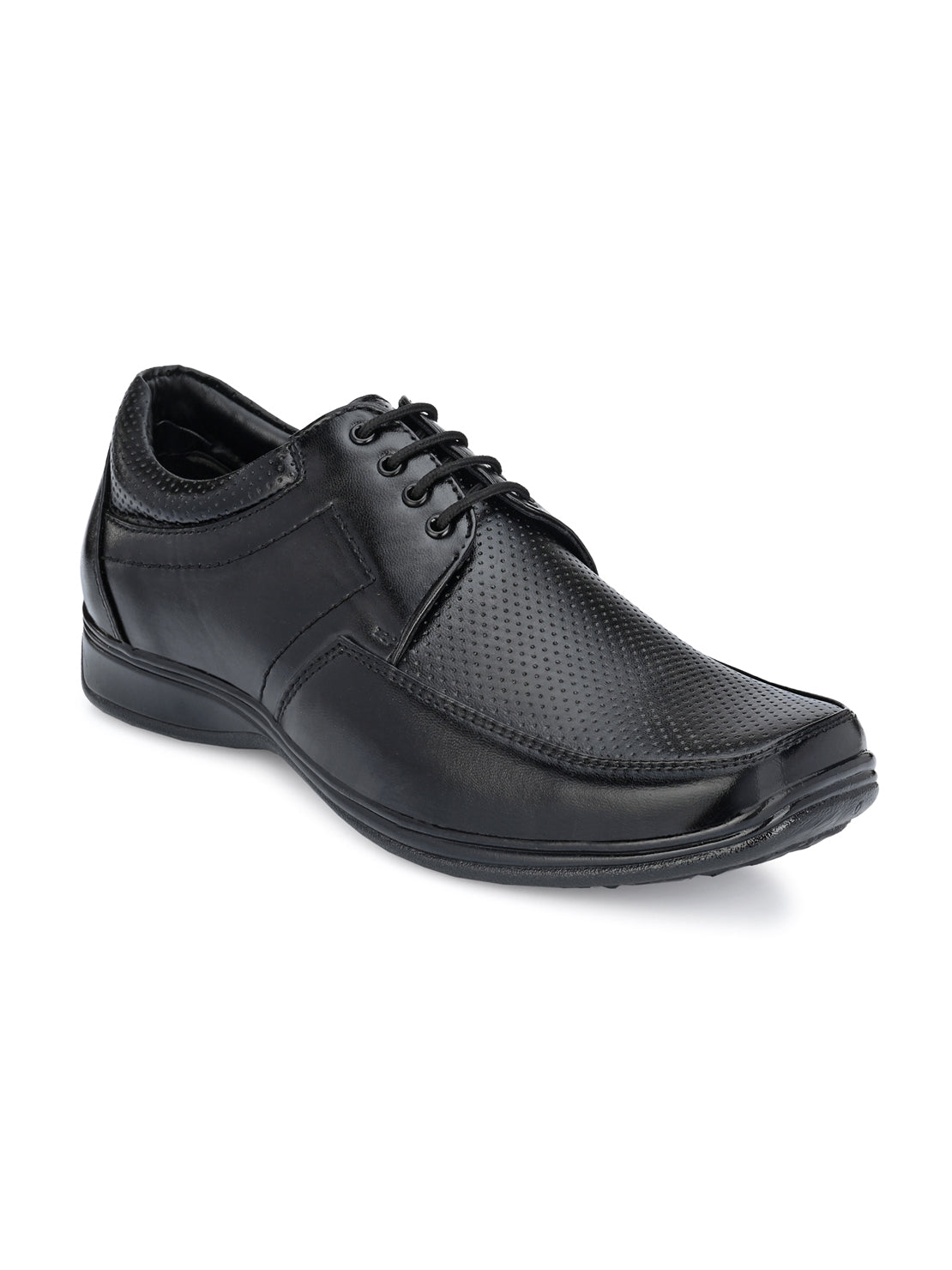 Guava Men's Black Derby Lace Up Formal Shoes (GV15JA736)