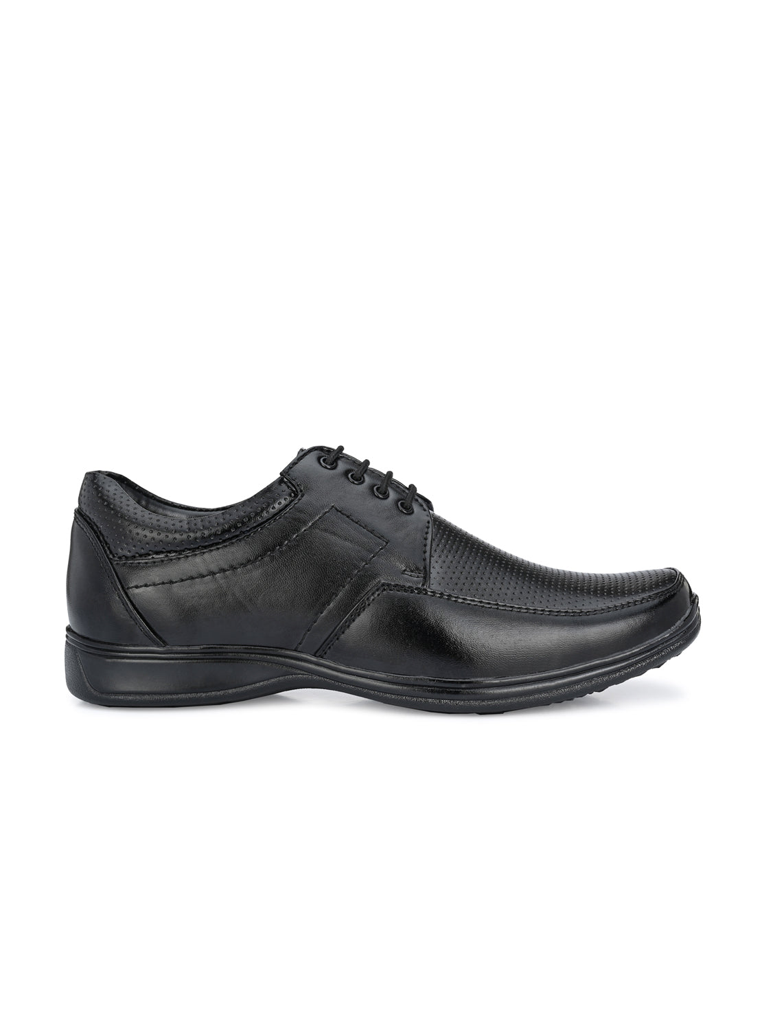 Guava Men's Black Derby Lace Up Formal Shoes (GV15JA736)