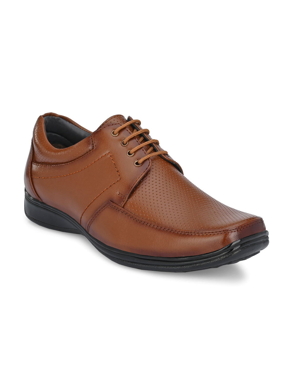 Guava Men's Brown Derby Lace Up Formal Shoes (GV15JA737)