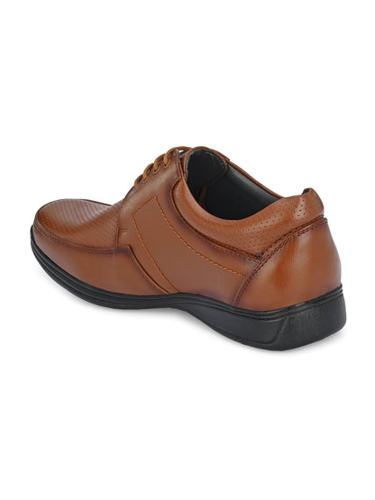 Guava Men's Brown Derby Lace Up Formal Shoes (GV15JA737)
