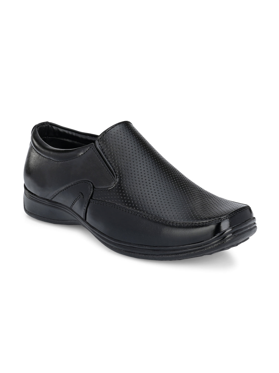 Guava Men's Black Slip On Formal Shoes (GV15JA738)