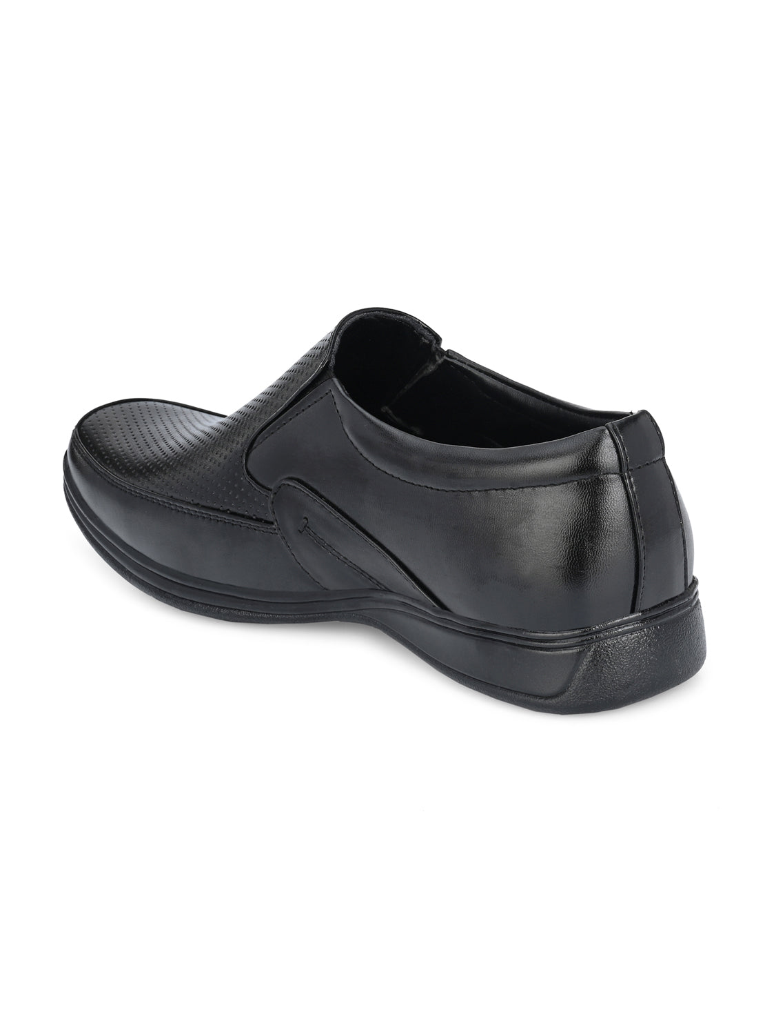 Guava Men's Black Slip On Formal Shoes (GV15JA738)