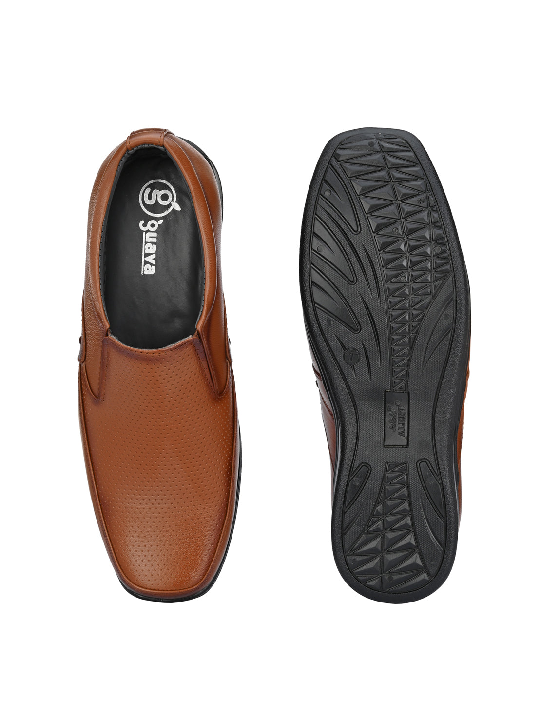 Guava Men's Brown Slip On Formal Shoes (GV15JA739)