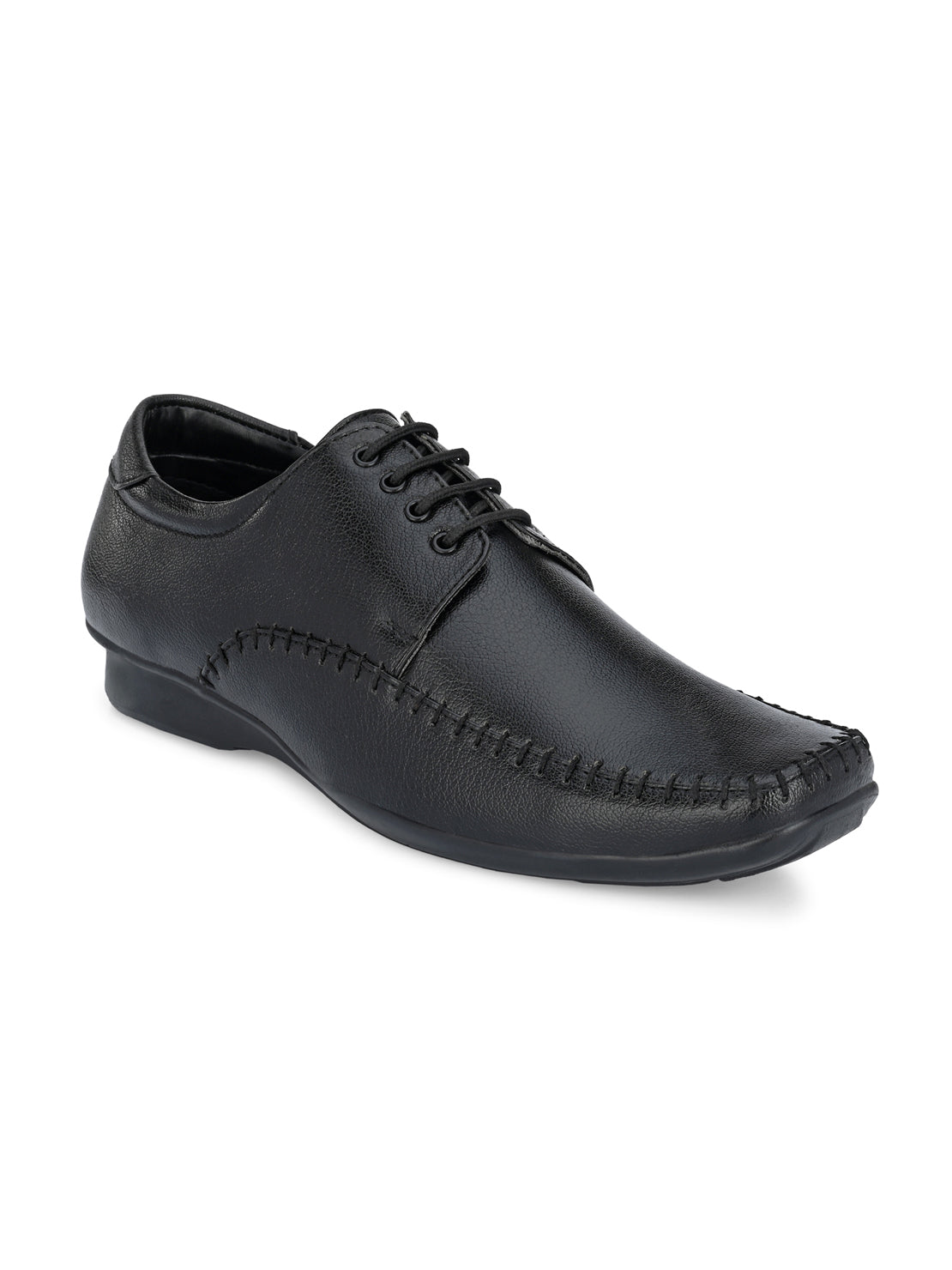 Guava Men's Black Derby Lace Up Formal Shoes (GV15JA740)
