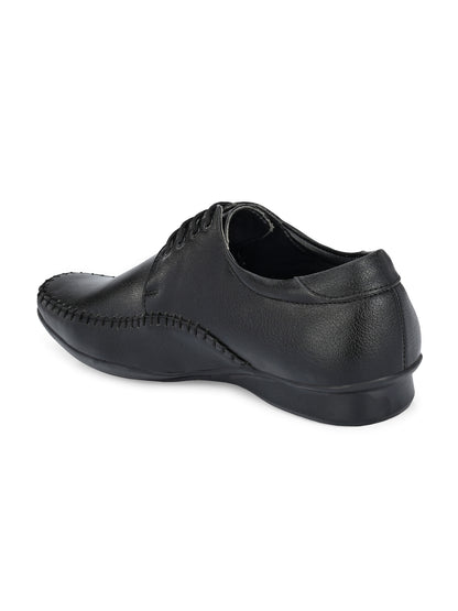Guava Men's Black Derby Lace Up Formal Shoes (GV15JA740)