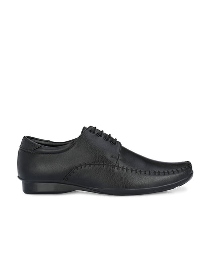 Guava Men's Black Derby Lace Up Formal Shoes (GV15JA740)