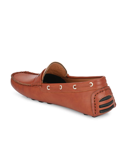 Guava Men's Tan Casual Slip On Driving Loafers (GV15JA747)