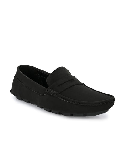 Guava Men's Black Casual Slip On Driving Loafers (GV15JA751)