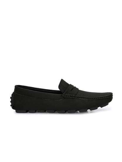 Guava Men's Black Casual Slip On Driving Loafers (GV15JA751)
